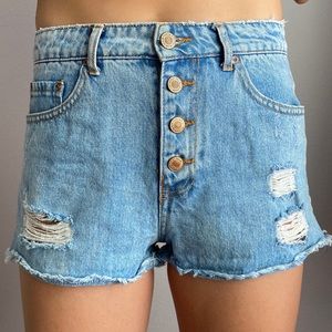 Denim shorts